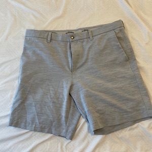 Callaway silver golf shorts size 38